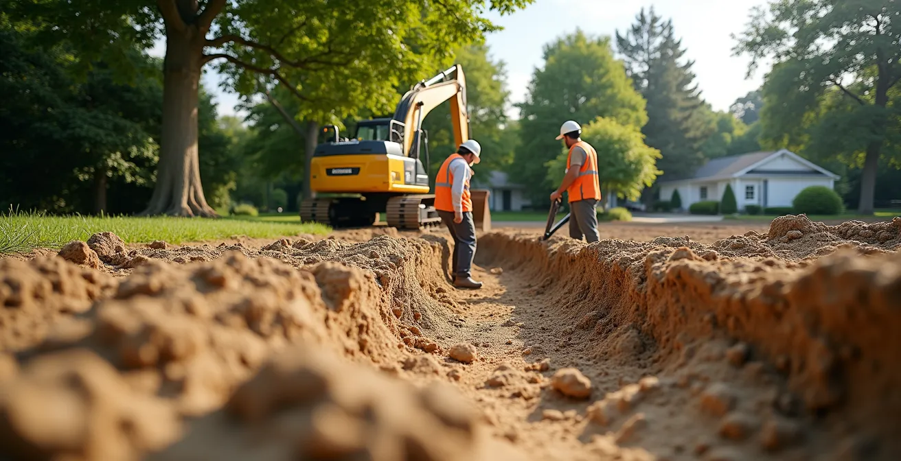 Axe Environnemental & Minimaliste : Installation d'une citerne enterrée dans un jardin